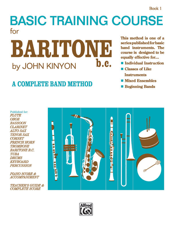 吹奏楽 パート譜 JOHN KINYON'S BASIC TRAINING COURSE, BOOK 1 - BARITONE B.C. [SHT-CBD-PART-78268]