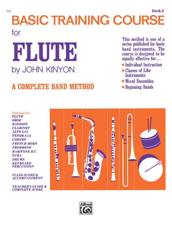 吹奏楽 パート譜 JOHN KINYON'S BASIC TRAINING COURSE, BOOK 2 - FLUTE [SHT-CBD-PART-78271]