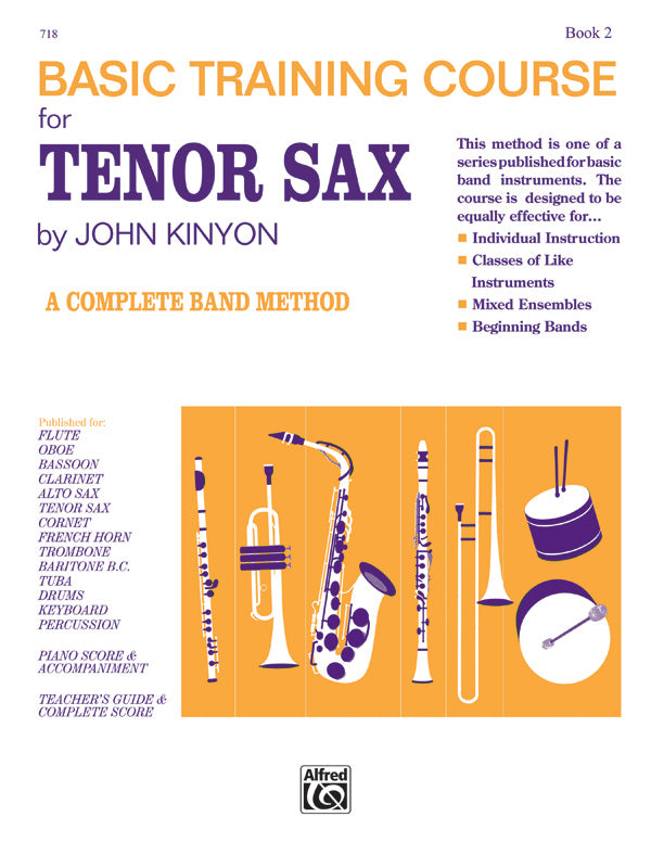 吹奏楽 パート譜 JOHN KINYON'S BASIC TRAINING COURSE, BOOK 2 - TENOR SAX [SHT-CBD-PART-78276]