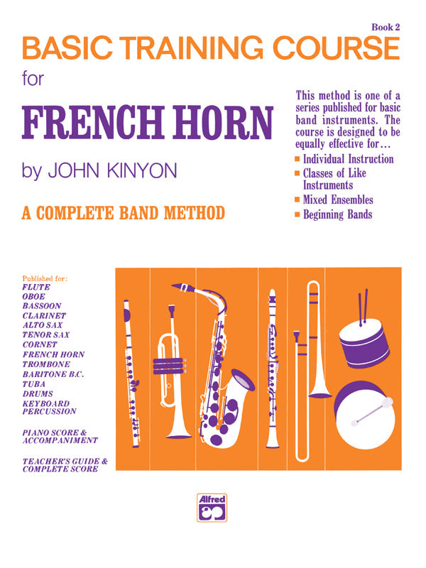 吹奏楽 パート譜 JOHN KINYON'S BASIC TRAINING COURSE, BOOK 2 - FRENCH HORN [SHT-CBD-PART-78278]