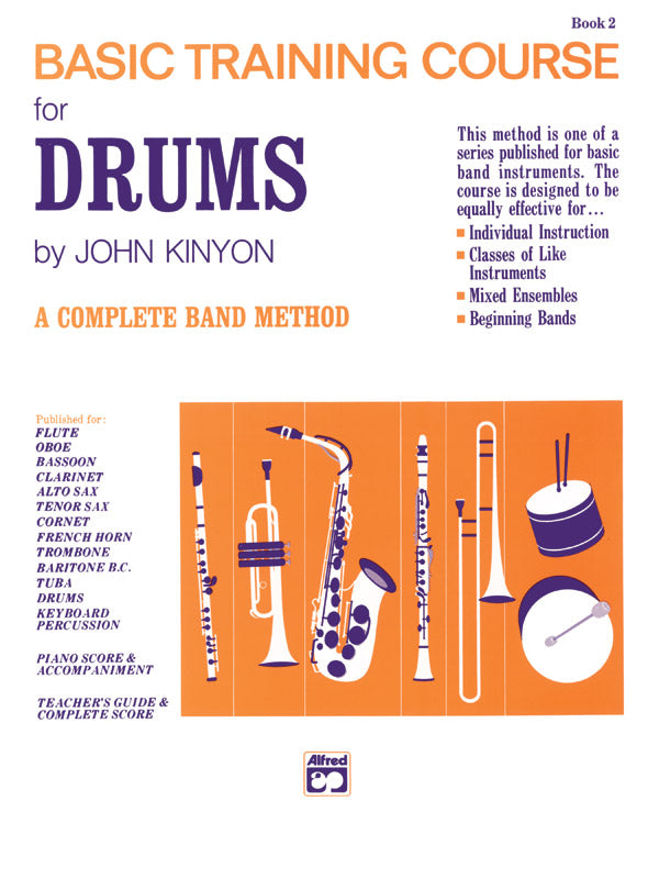 吹奏楽 パート譜 JOHN KINYON'S BASIC TRAINING COURSE, BOOK 2 - DRUMS [SHT-CBD-PART-78282]