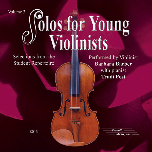 CD SOLOS FOR YOUNG VIOLINISTS CD, VOLUME 3 ソロズ・フォー・ヤング・ヴァイオリニスツＣＤ ＶＯＬ．３ [CD-89122]