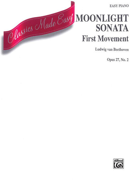 ピアノ譜面 MOONLIGHT SONATA, OPUS 27, NO. 2 ( FIRST MOVEMENT ) [SHT-PNO-97093]