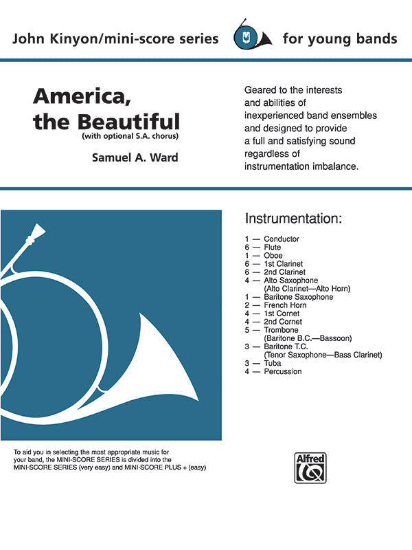 吹奏楽 譜面セット AMERICA, THE BEAUTIFUL アメリカ、 ザ・ビューティフル [SHT-CBD-43610]