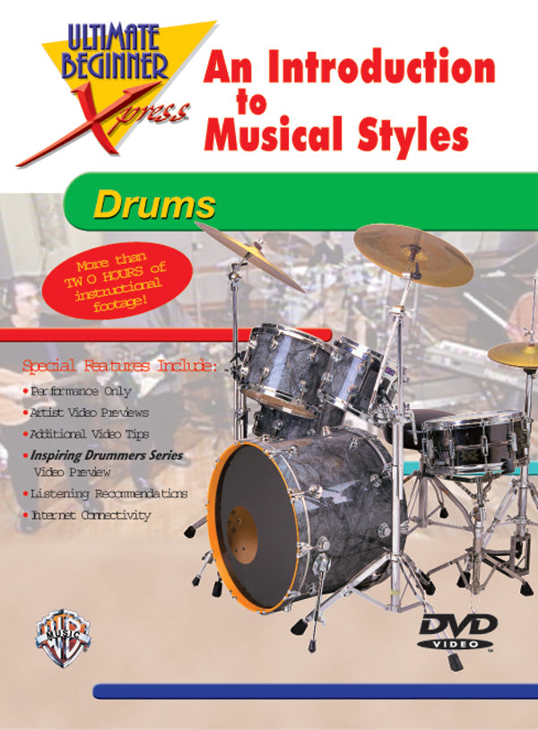 DVD ULTIMATE BEGINNER XPRESS™: AN INTRODUCTION TO MUSICAL STYLES FOR DRUMS [DVD-81428]