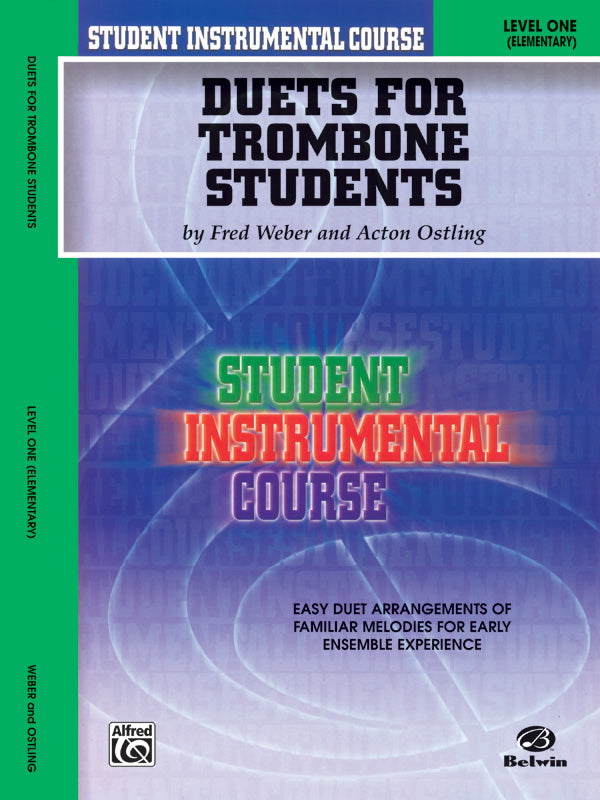 トロンボーン譜面 STUDENT INSTRUMENTAL COURSE: DUETS FOR TROMBONE STUDENTS, LEVEL I [SHT-TB-80099]