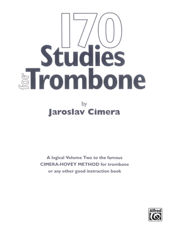 トロンボーン譜面 170 ORIGINAL STUDIES FOR TROMBONE [SHT-TB-79528]
