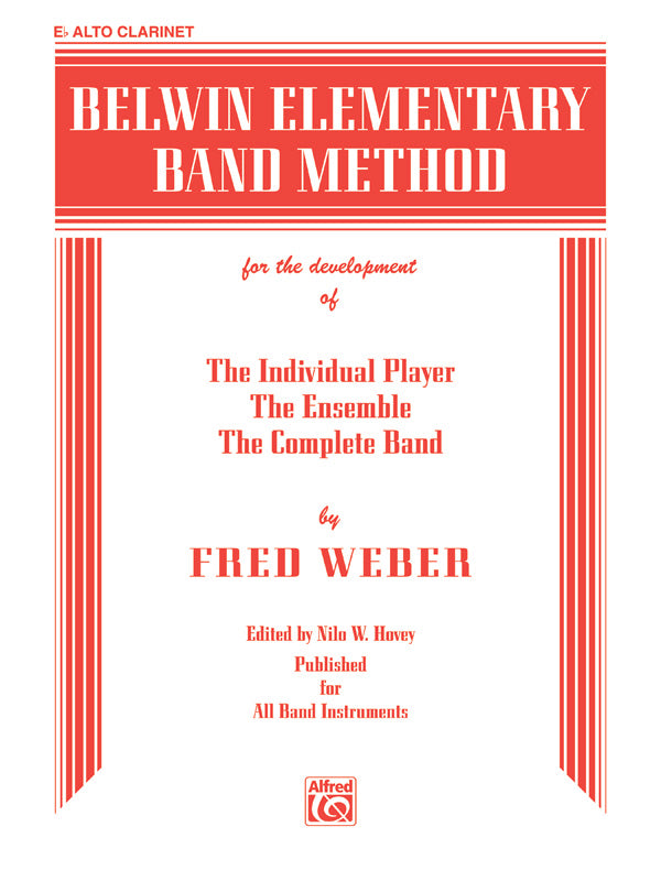 吹奏楽 パート譜 BELWIN ELEMENTARY BAND METHOD - E-FLAT ALTO CLARINET ( E-FLAT CLARINET ) [SHT-CBD-PART-79520]