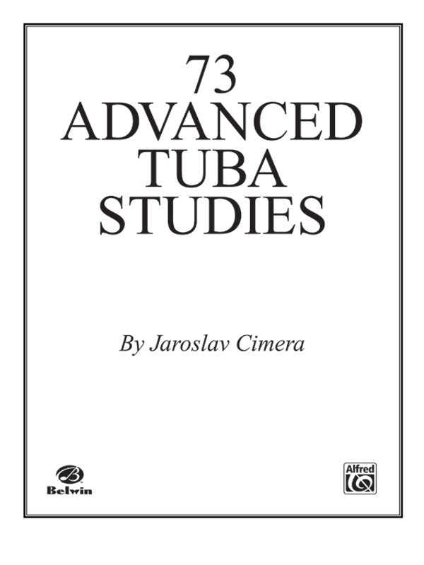 金管譜面 SEVENTY-THREE ADVANCED TUBA STUDIES [SHT-BRA-79608]