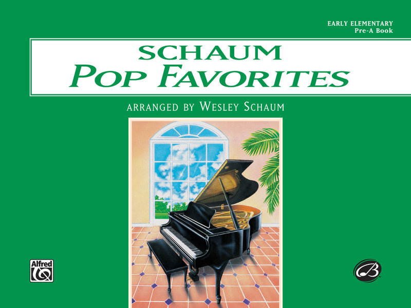 楽譜書籍・教則本 SCHAUM POP FAVORITES, PRE-A: THE GREEN BOOK [BOOKM-96293]