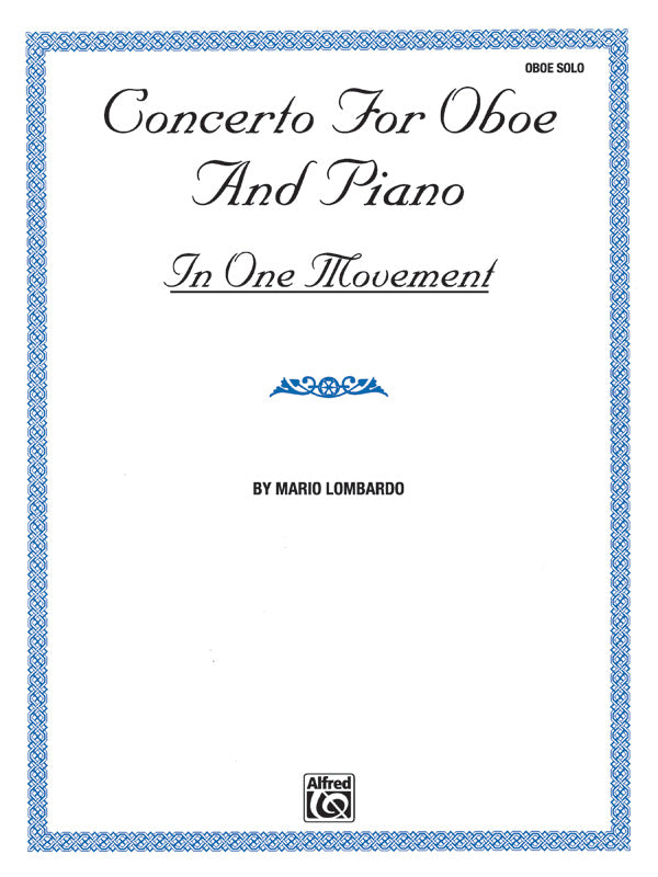 木管譜面 CONCERTO FOR OBOE AND PIANO [SHT-WW-81436]