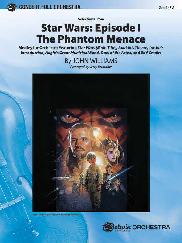 オーケストラ 譜面セット SELECTIONS FROM STAR WARS EPISODE I: THE PHANTOM MENACE [SHT-ORC-34031]