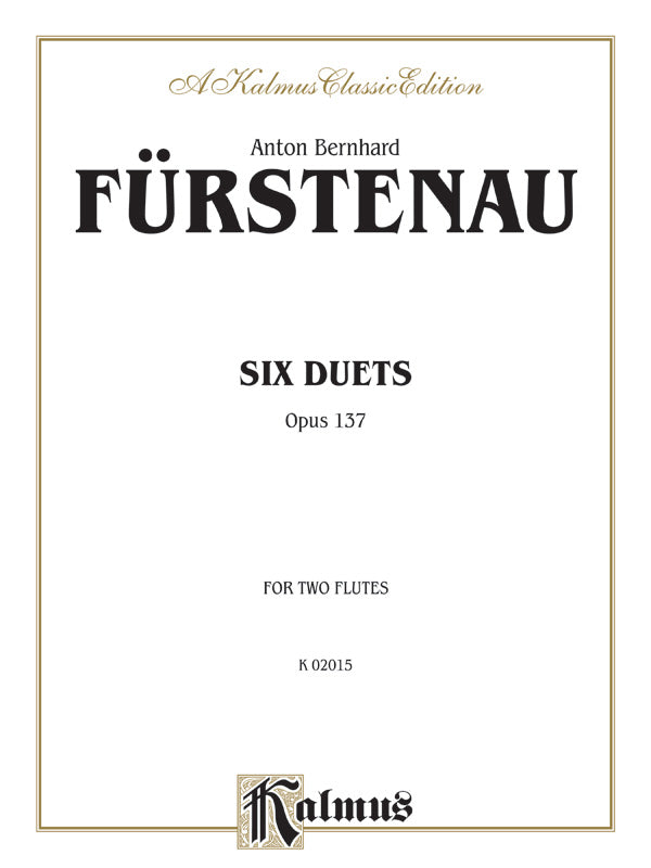 フルート譜面 SIX DUETS, OP. 137 [SHT-FLT-80767]