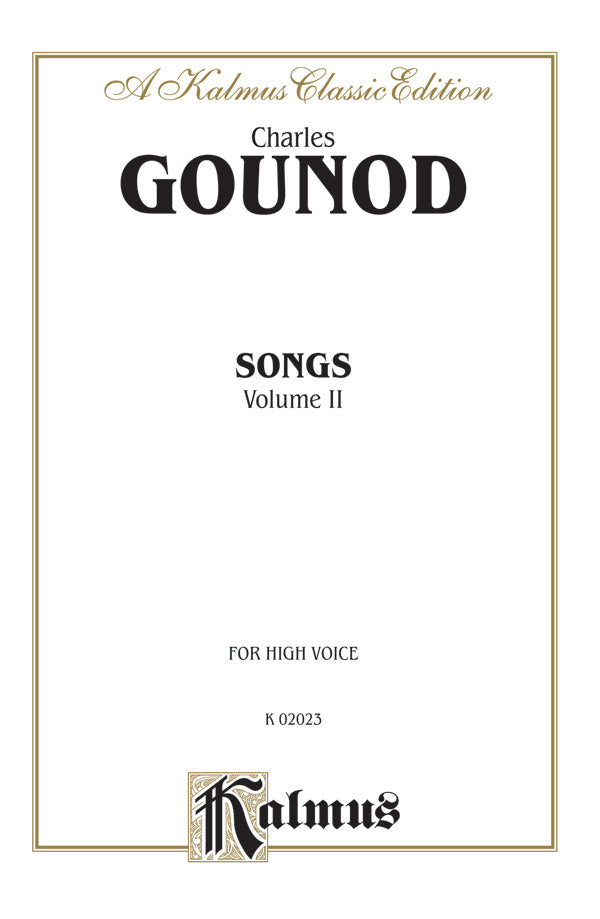 楽譜書籍・教則本 SONGS, VOLUME II ( VOICING : HIGH VOICE ) [BOOKM-64520]
