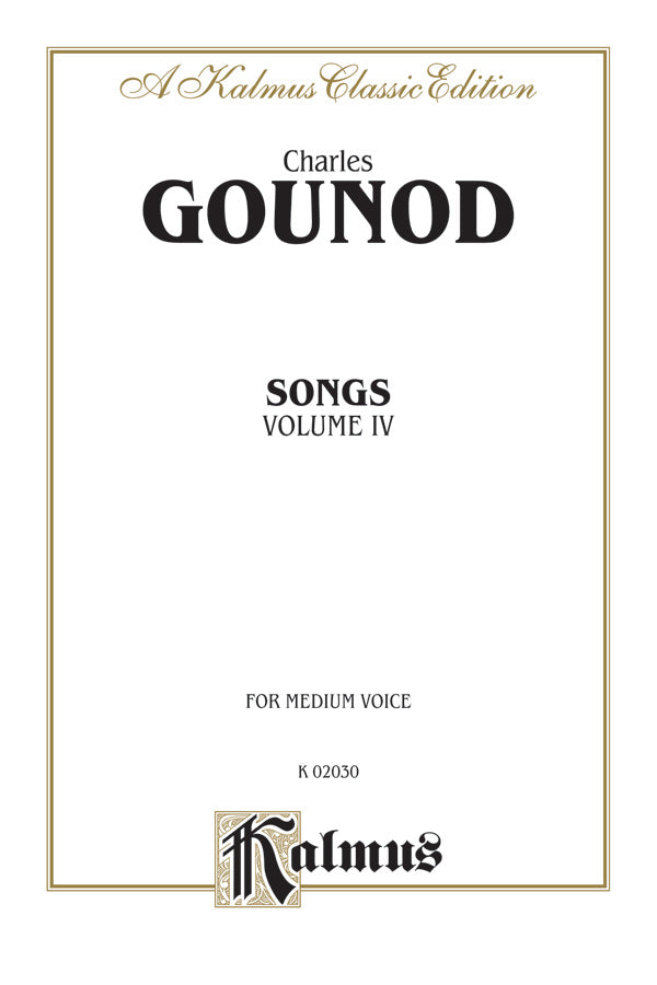 楽譜書籍・教則本 SONGS, VOLUME IV ( VOICING : MEDIUM VOICE ) [BOOKM-64525]