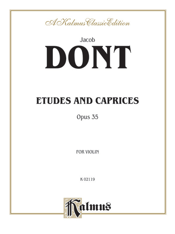 楽譜書籍・教則本 ETUDES AND CAPRICES, OP. 35 [BOOKM-89295]
