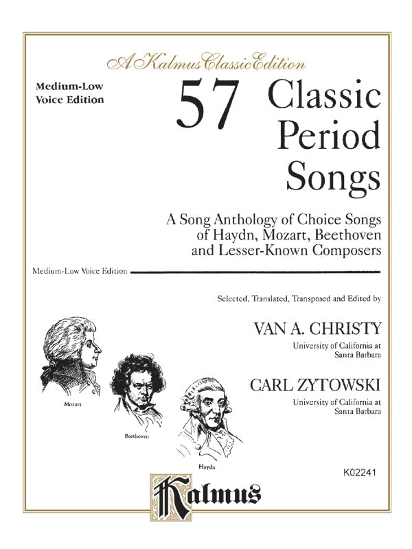楽譜書籍・教則本 57 CLASSIC PERIOD SONGS ( VOICING : MEDIUM LOW VOICE ) [BOOKM-64546]