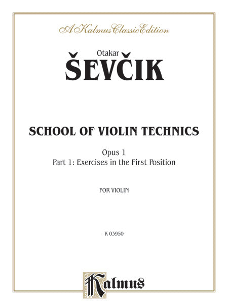 楽譜書籍・教則本 SCHOOL OF VIOLIN TECHNICS, OP. 1, VOLUME I [BOOKM-89305]