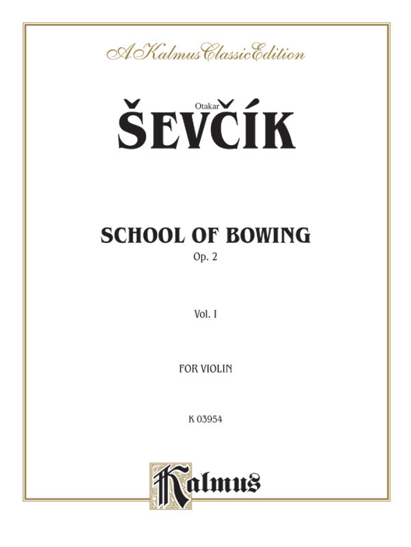 楽譜書籍・教則本 SCHOOL OF BOWING, OP. 2, VOLUME I [BOOKM-89308]