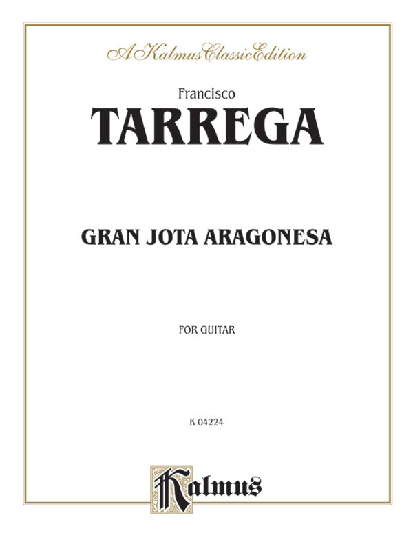 楽譜書籍・教則本 GRAN JOTA ARAGONESA [BOOKM-91534]