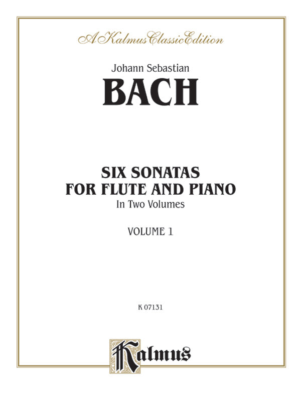 楽譜書籍・教則本 SIX SONATAS, VOLUME I ( BWV 1030-1032 ) [BOOKM-80828]