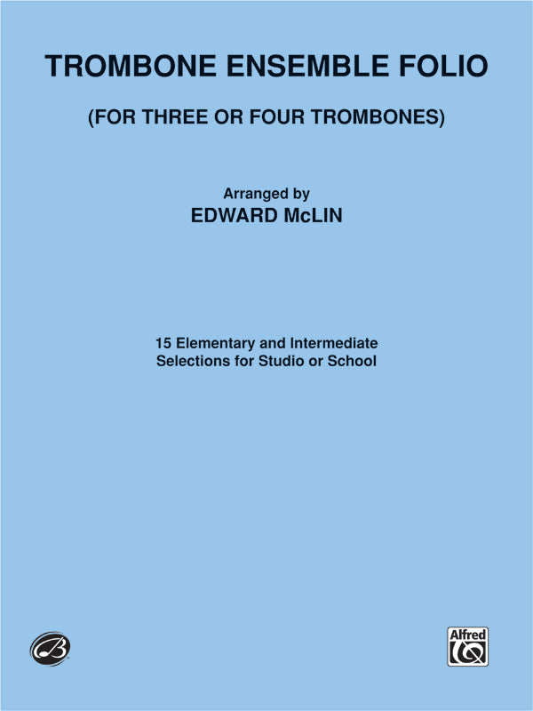 トロンボーン譜面 TROMBONE ENSEMBLE FOLIO - 3 OR 4 TROMBONES [SHT-TB-80257]