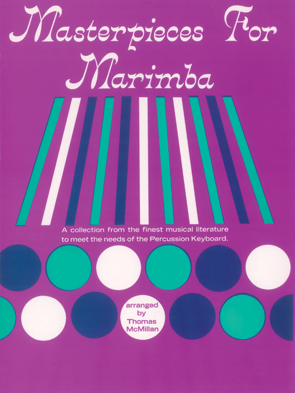 楽譜書籍・教則本 MASTERPIECES FOR MARIMBA [BOOKM-63350]