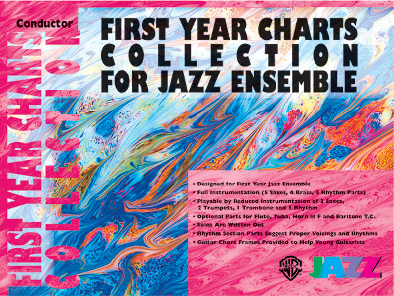 ビッグバンド パート譜 FIRST YEAR CHARTS COLLECTION FOR JAZZ ENSEMBLE - BASS ファースト・イヤー・チャーツ・コレクション 初級者向け曲集 ベース [SHTB-PART-31003]