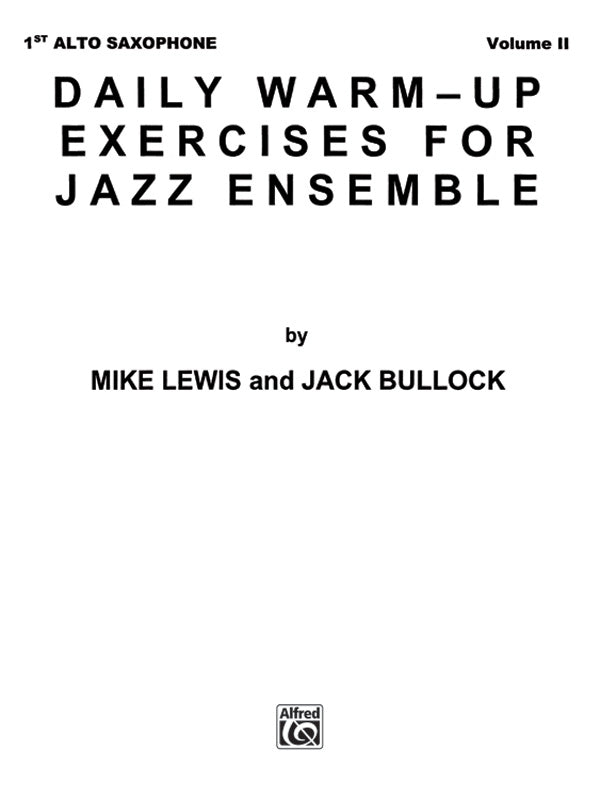 ビッグバンド パート譜 DAILY WARM-UP EXERCISES FOR JAZZ ENSEMBLE VOL1 - AS1 [SHTB-PART-17562]