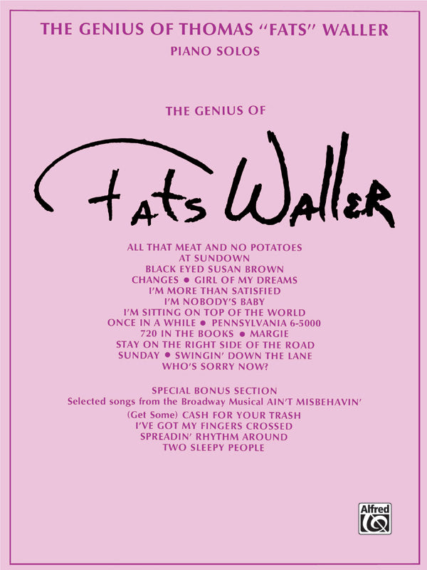 楽譜書籍・教則本 GENIUS OF THOMAS "FATS" WALLER, THE [BOOKM-86779]