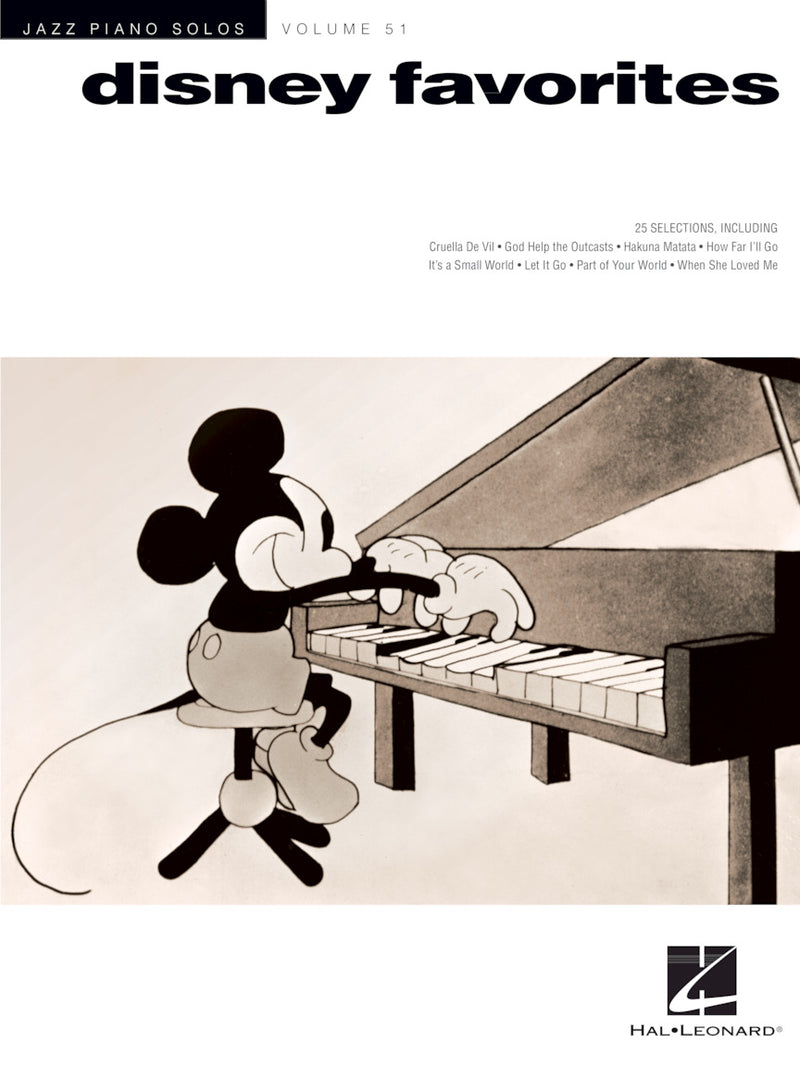 楽譜書籍・教則本 DISNEY FAVORITES - JAZZ PIANO SOLOS SERIES VOLUME 51 [BOOKM-128179]