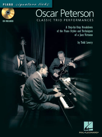 楽譜書籍・教則本 OSCAR PETERSON – CLASSIC TRIO PERFORMANCES - A Step-by-Step Breakdown of the Piano Styles and Techniques of a Jazz Virtuoso [BOOKM-128749]