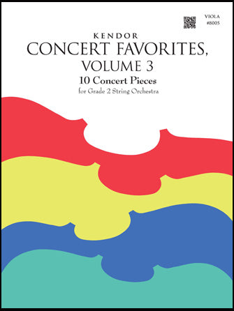 弦楽合奏 譜面セット KENDOR CONCERT FAVORITES, VOLUME 3 - VIOLA [SHT-STO-127675]