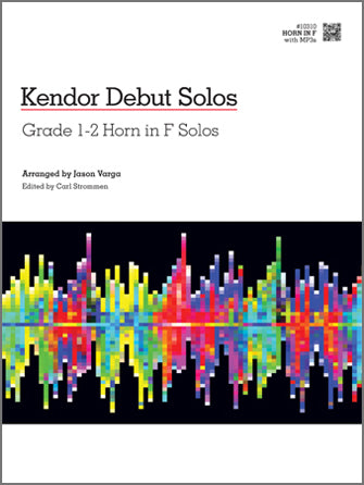 フレンチホルン譜面 KENDOR DEBUT SOLOS - HORN IN F WITH MP3S [SHT-FRH-103888]