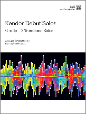 トロンボーン譜面 KENDOR DEBUT SOLOS - TROMBONE - PIANO ACCOMPANIMENT [SHT-TB-103891]