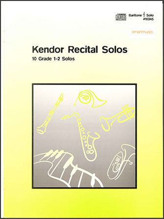 楽譜書籍・教則本 KENDOR RECITAL SOLOS - BARITONE T.C. ( SOLO BOOK W / CD ) [BOOKM-67626]