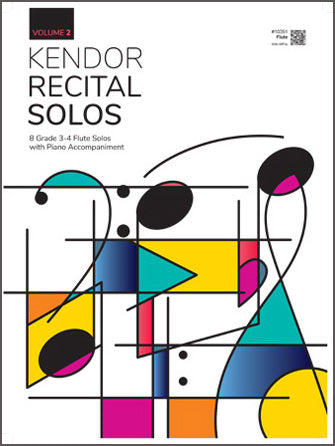 楽譜書籍・教則本 KENDOR RECITAL SOLOS, VOLUME 2 - FLUTE WITH PIANO ACCOMPANIMENT & MP3S [BOOKM-122476]