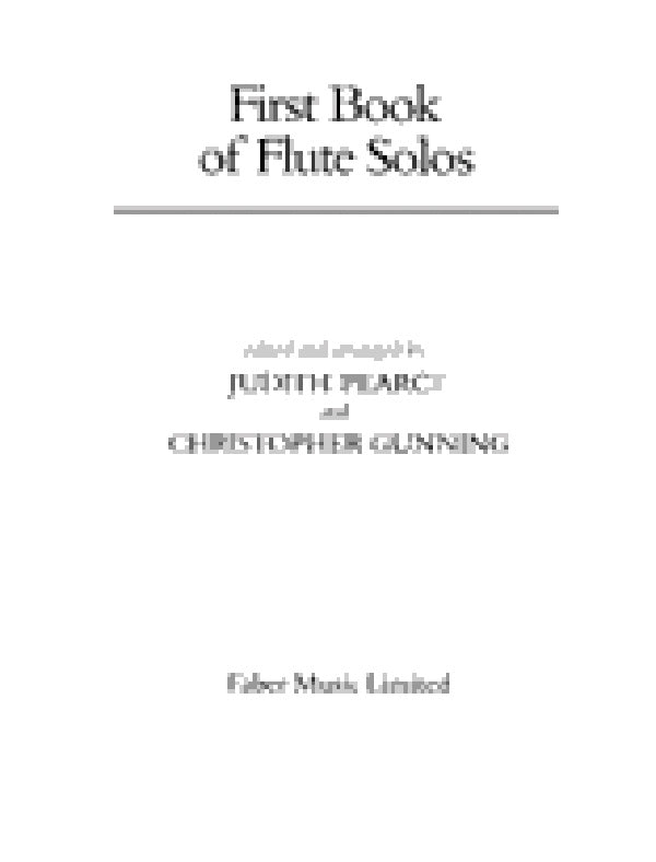 楽譜書籍・教則本 FIRST BOOK OF FLUTE SOLOS - FLUTE ONLY [BOOKM-80961]
