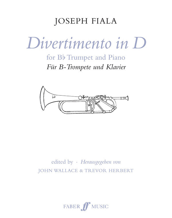 トランペット譜面 DIVERTIMENTO IN D - TRUMPET & PIANO [SHT-TP-64068]