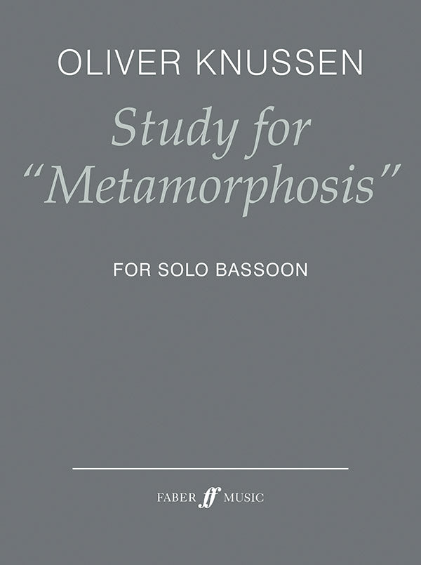 木管譜面 STUDY FOR "METAMORPHOSIS" [SHT-WW-128603]