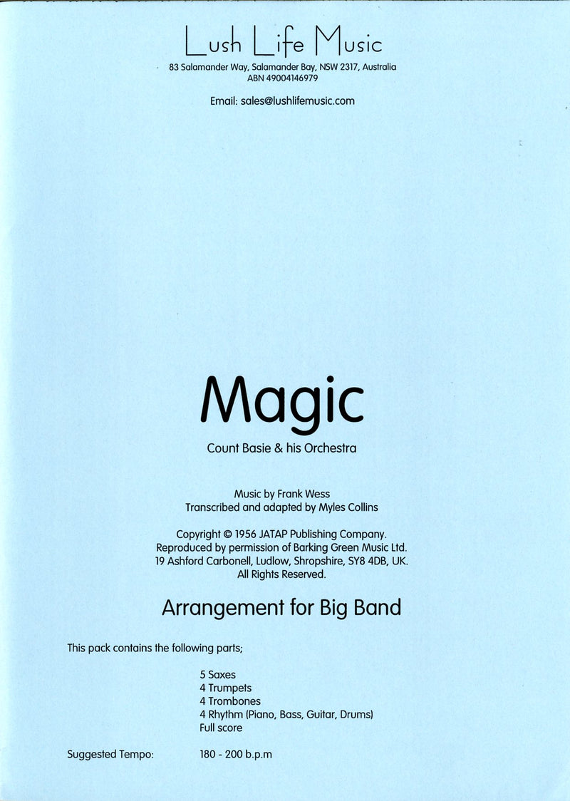 ビッグバンド 譜面セット MAGIC マジック [SHTB-121788]