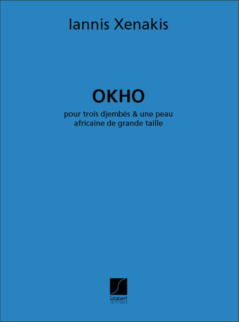 パーカッション譜面 OKHO - POUR TROIS DJEMBES ET UNE PEAU AFRICAINE DE GRANDE TAILLE オコ － 3人の打楽器奏者のための [SHT-PERC-134042]