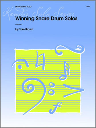 パーカッション譜面 WINNING SNARE DRUM SOLOS ウィニング・スネア・ドラム・ソロ [SHT-PERC-34716]