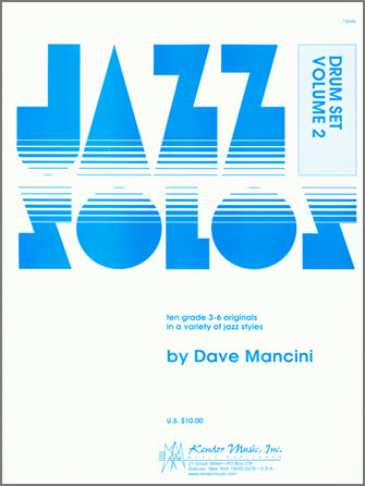 ドラムス譜面 JAZZ SOLOS FOR DRUM SET, VOLUME 2 ジャズ・ソロ・フォー・ドラム・セット、 第２集 [SHT-DRS-34733]