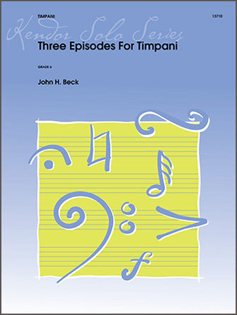 パーカッション譜面 THREE EPISODES FOR TIMPANI [SHT-PERC-34775]