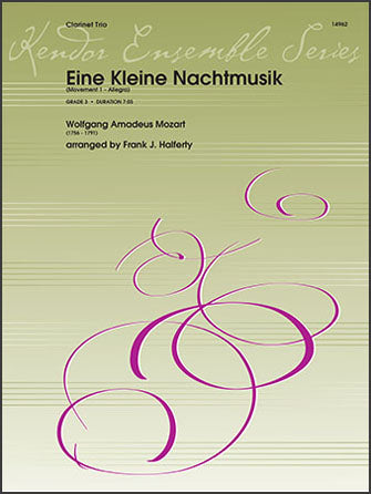 クラリネット譜面 EINE KLEINE NACHTMUSIK (MOVEMENT 1 - ALLEGRO) [SHT-CLA-122487]