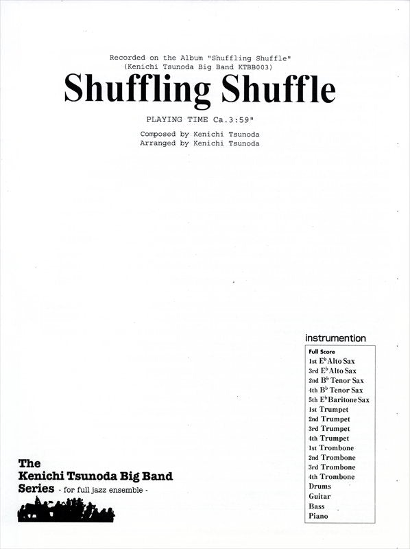 ビッグバンド 譜面セット SHUFFLING SHUFFLE シャッフリング・シャッフル [SHTB-14967]