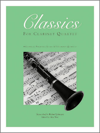 クラリネット譜面 CLASSICS FOR CLARINET QUARTET, VOLUME 2 - FULL SCORE ( WITH CD ) [SHT-CLA-67708]