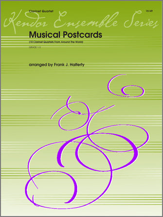 クラリネット譜面 MUSICAL POSTCARDS ( 10 CLARINET QUARTETS FROM AROUND THE WORLD ) [SHT-CLA-82185]