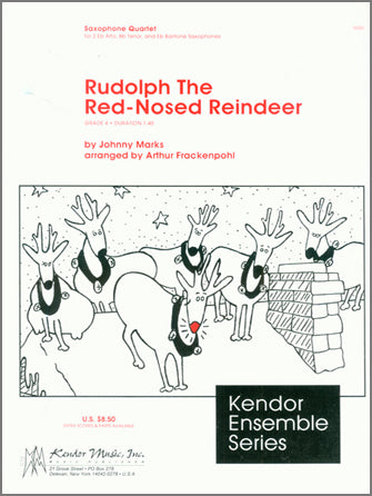 サックス譜面 RUDOLPH THE RED-NOSED REINDEER ( AATB ) 赤鼻のトナカイ [SHT-SAX-21437]